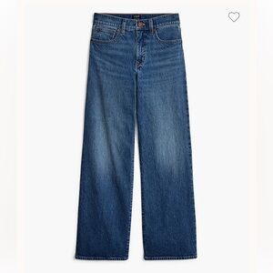 J. Crew Factory Wide Leg Cropped Jean in All-Day Stretch